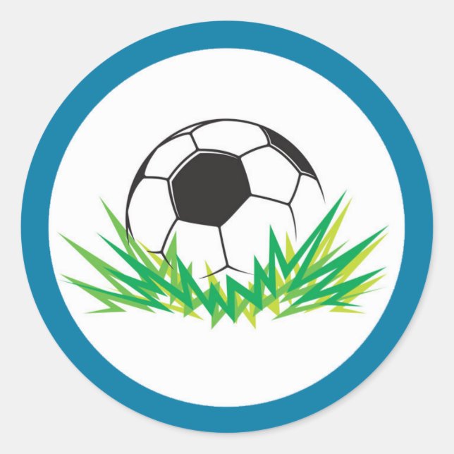 Pegatinas para fiesta de cumpleaños de fútbol para (Anverso)