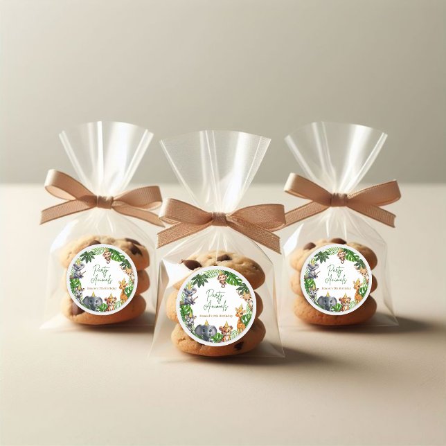 Pegatinas para fiesta de cumpleaños de Jungle Safa (Subido por el creador)