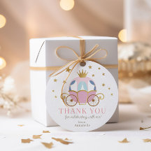 Pegatinas para Fiesta de Cumpleaños de Princesa Ro
