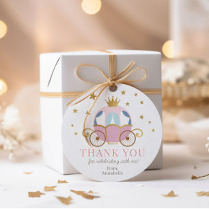 Pegatinas para Fiesta de Cumpleaños de Princesa Ro