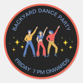 Pegatinas para fiesta en el patio