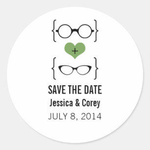 Pegatinas para guardar la fecha de Gafas Verdes Fr