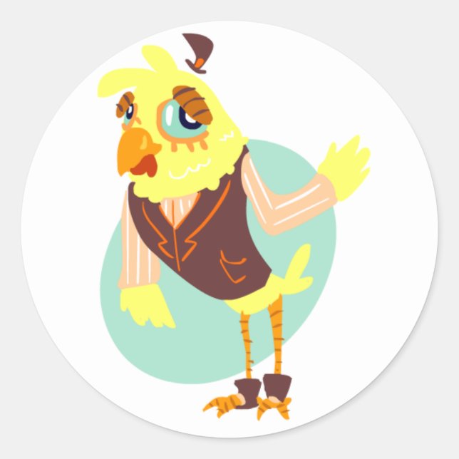 Pegatinas para hombres de pollo (Anverso)