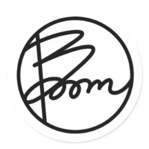 Pegatinas para la portada del libro Boom