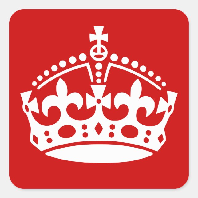 Pegatinas para mantener la calma con icono de coro (Anverso)