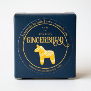 Pegatinas para negocio de cubos de cera personaliz