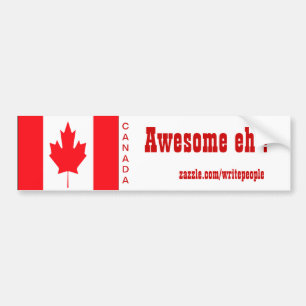 pegatinas para parachoques canadienses