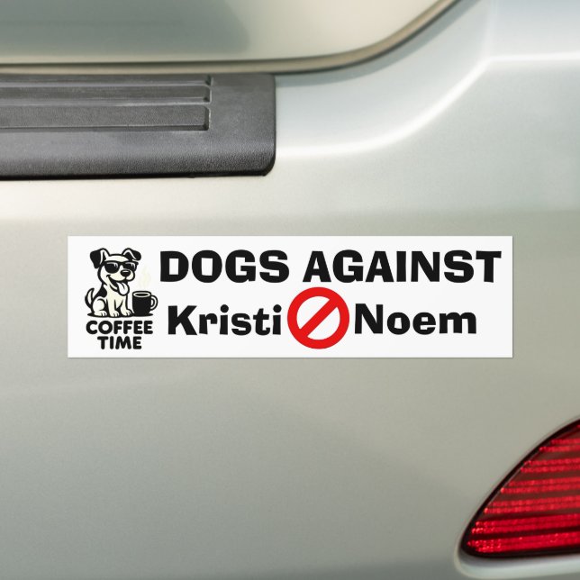 Pegatinas para parachoques Perros Contra Kristi No (en coche)