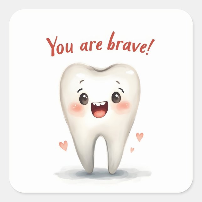 Pegatinas para pequeños pacientes dentistas (Anverso)