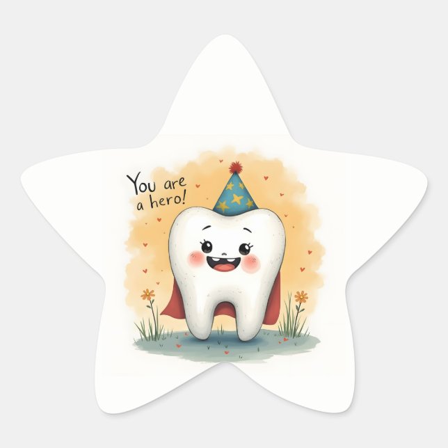 Pegatinas para pequeños pacientes dentistas (Anverso)