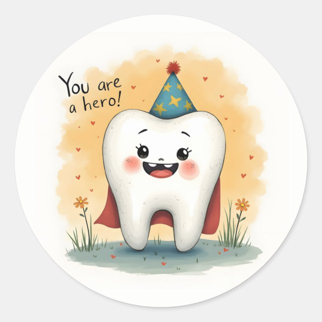 Pegatinas para pequeños pacientes dentistas (Anverso)