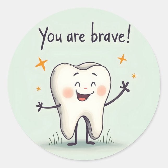 Pegatinas para pequeños pacientes dentistas (Anverso)