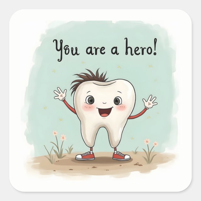 Pegatinas para pequeños pacientes dentistas (Anverso)