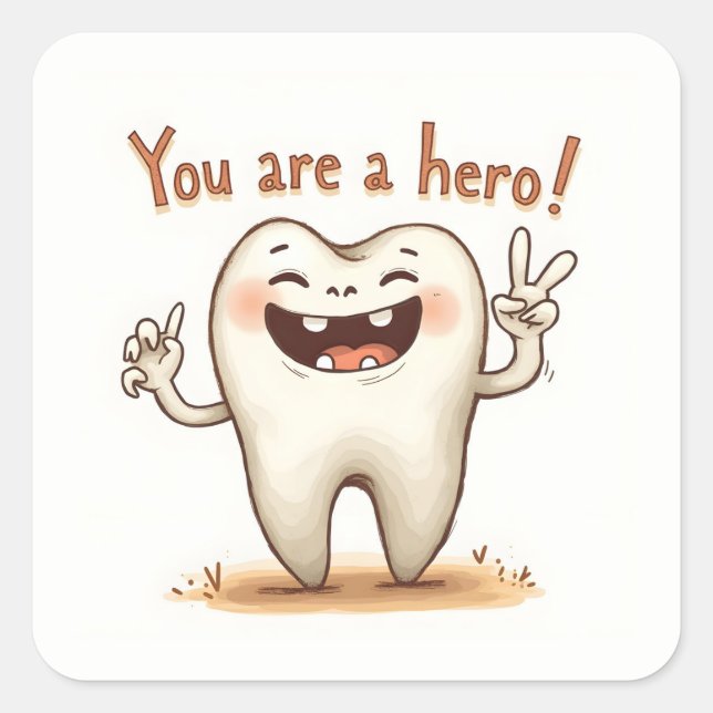 Pegatinas para pequeños pacientes dentistas (Anverso)