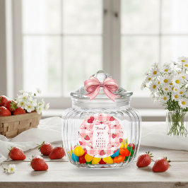 Pegatinas para primer cumpleaños de Berry con lazo