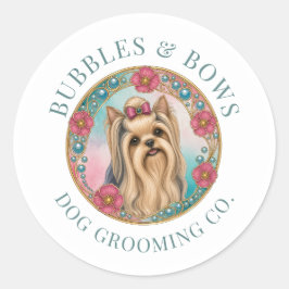 Pegatinas para Salón de Peluquería de Perros Yorks
