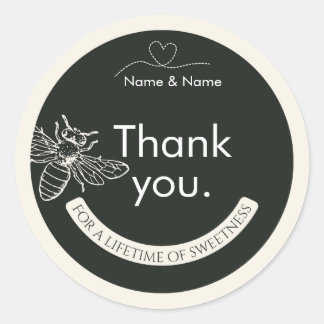 Pegatinas para tapa de tarro de miel mini