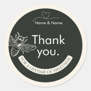 Pegatinas para tapas de tarros de miel mini