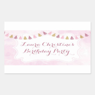 Pegatinas para una fiesta de cumpleaños