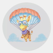 Pegatinas Parachute Giraffe