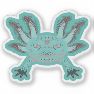 Pegatinas Pastel Cute Axolotl Vinyl