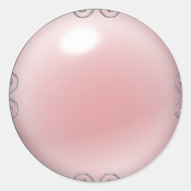 Pegatinas Pearl guiados por el color rosa (Anverso)