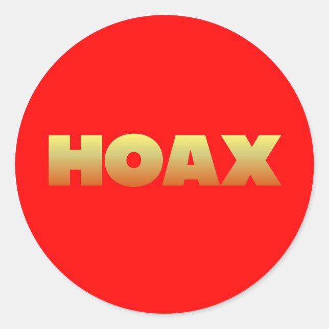 PEGATINAS PEGATINAS de HOAX (Anverso)