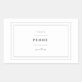 Pegatinas Penne Pasta Label