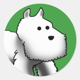Pegatinas pequeños de Westie