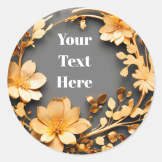 Pegatinas personalizables florales para fiestas/bo