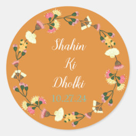 Pegatinas personalizables para dholki