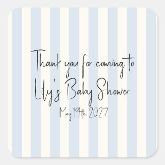 Pegatinas personalizadas a rayas para regalos de b