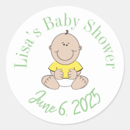 Pegatinas personalizadas de bebé nuevo
