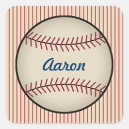 Pegatinas personalizadas de béisbol vintage