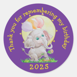 Pegatinas personalizadas de cumpleaños para niños