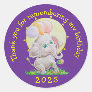 Pegatinas personalizadas de cumpleaños para niños