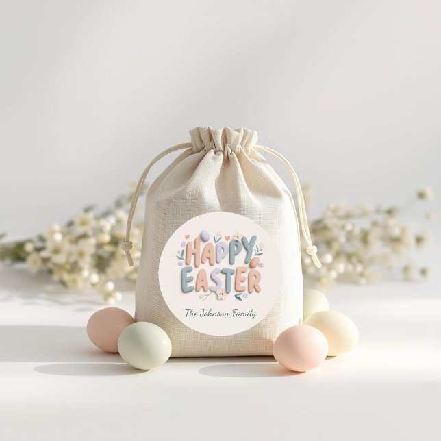 Pegatinas personalizadas de Feliz Pascua para la f (Subido por el creador)