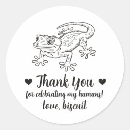 Pegatinas personalizadas de geco para regalos de b