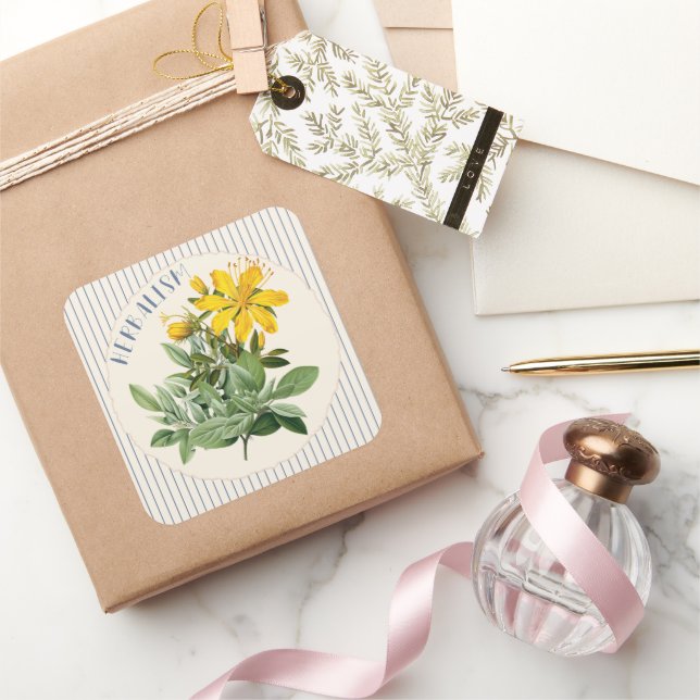 Pegatinas personalizadas de hierbas de San Juan He (Regalar)