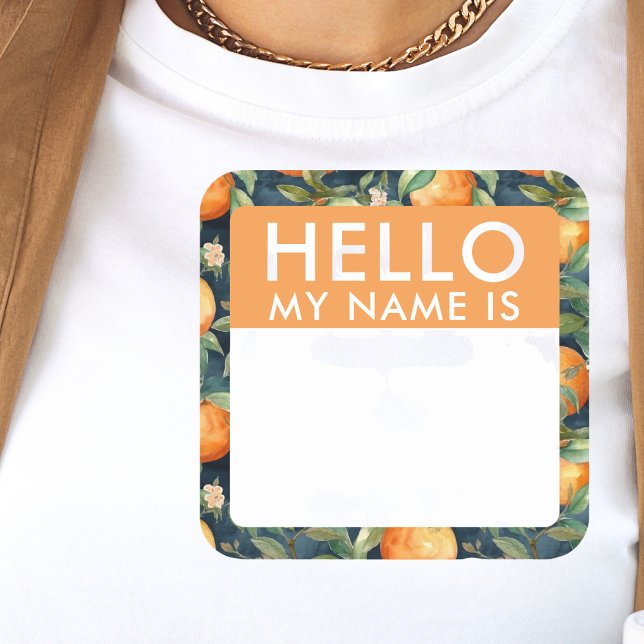 Pegatinas personalizadas de hola me llamo (Subido por el creador)