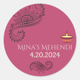 Pegatinas personalizadas de Mehendi