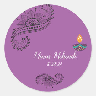 Pegatinas personalizadas de Mehendi