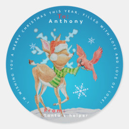 Pegatinas personalizadas de Navidad para niños