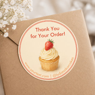 Pegatinas personalizadas de panadería “Gracias por
