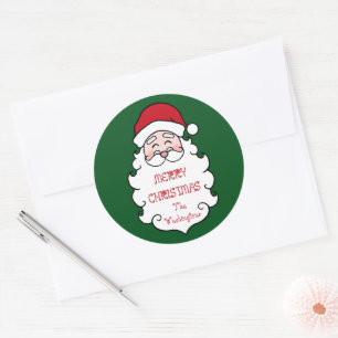 Pegatinas personalizadas de Papá Noel para Navidad