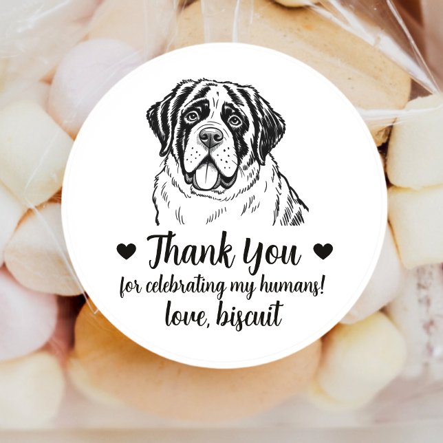 Pegatinas personalizadas de perro San Bernardo par (Subido por el creador)