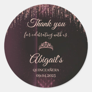 Pegatinas Personalizadas de Quinceañera | Nombre P