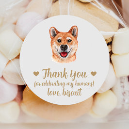 Pegatinas personalizadas de regalo de boda de perr