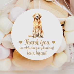 Pegatinas personalizadas de regalo de boda de perr