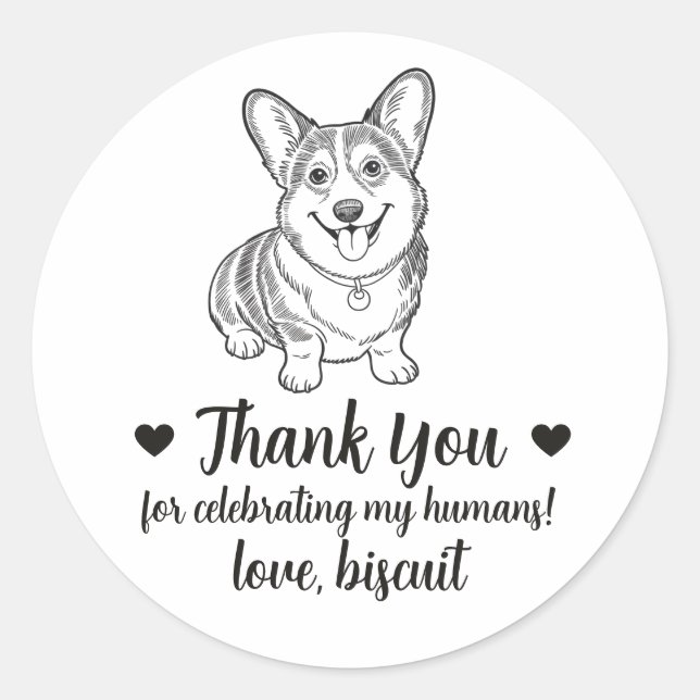 Pegatinas personalizadas de regalo de boda para pe (Anverso)
